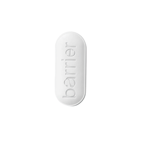 Barrier tablet showing its precision release matrix